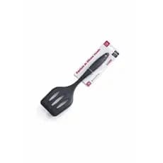 Espatula Vazada De Silicone Preto Cozinha