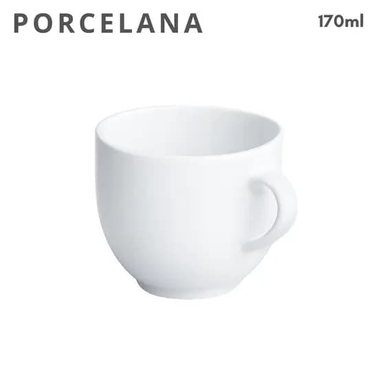 Kit Caneca Porcelana Branca 170ml Café Chá Caneca Lisa Hotel Restaurante
