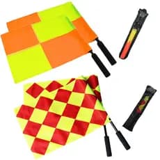 1 Par Bandeira De Árbitro Esportiva Com Alça De Aço Inoxidável Para Equipamento
