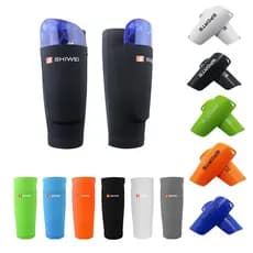 Caneleiras Meias Futebol Suporte Shin Nylon Mangas Perna Caneleira Protetor Com Bolso Engrenagem De