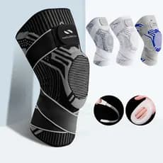 1Pc Joelheiras De Silicone Compressão Basquetebol Protetor De Manga Para Alívio Da Artrite Suporte De Menisco