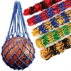 Saco De Rede De Transporte Portátil Para Bolas Futebol Basquete Vôlei Esportes Bola Durável Malha Náilon Net