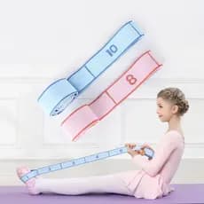 Correia Elástica De Alongamento Para Ioga Com Alças , Faixa Balé , Perna , Corpo , Dança , Pilates , Ginástica
