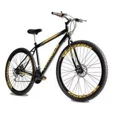 Bicicleta Aro 29 Urban Aço 21v Freio Disco Quadro 17 Bike Mtb
