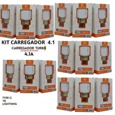 Carregador atacado 4.1 Carregador Para V8 Carregador Para iPhone Carregador para Tipo-C 2 USB Carga Rápida H´MASTON
