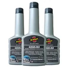 Melhor Kit 3 Aditivo Gasolina 250ml limpeza interna de bicos e válvulas via tanque BraClean