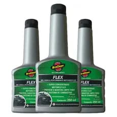 Melhor Kit 3 Aditivo Flex 250ml para gasolina e etanol limpeza interna via tanque BraClean