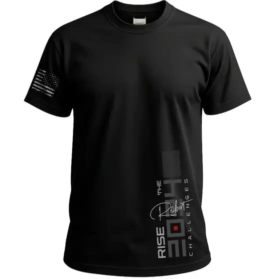 Camiseta Masculina Estampa Moderna Rise 100% Algodão