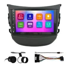 Kit Multimídia 7 Pol HB20 2012 13 14 15 16 2017 2018 2019 2020 Espelhamento Android Ios 2 Din Preto Camera Ré