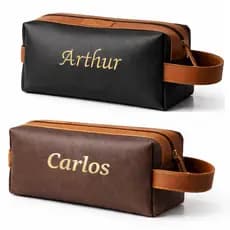 Kit 2 Necessaire personalizada feminina masculina grande  maquiagem organizador de viagem