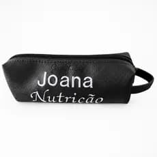 Estojo Box Universitário Personalizado com Nome e Profissão Bordado PVC Reforçado Forro Impermeável Premium 20x7x5