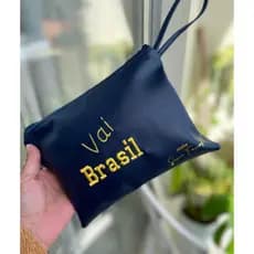 Bolsa De Mão Copa Do Mundo Brasil Personalizada Vai Brasil Pvc