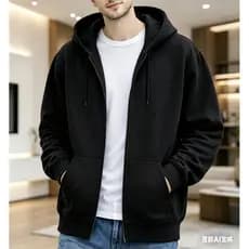 Casaco Moletom Unissex Com Ziper Blusa de Frio com Capuz Envio Rápido