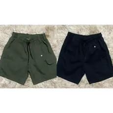 Kit  2 Shorts cargo masculino com cintura elástica 4 bolsos