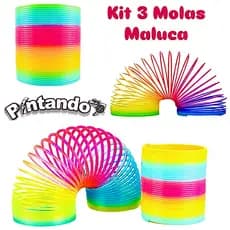 Kit 3 Mola Maluca Grande Diversas Cores Brinquedo Infantil para Sacolinhas Suepresa