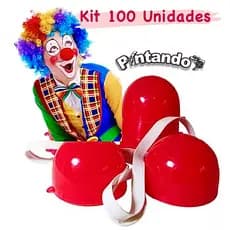 Kit 20 a 100 Unidades Nariz de Palhaço Lembrancinha Festa Infantil