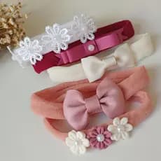 Kit de Laços Meus Primeiros Laços Faixinhas Cabelo Tiaras