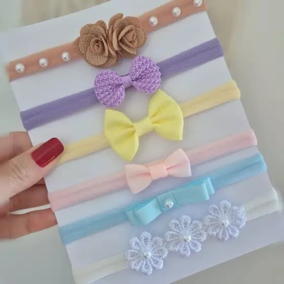 Kit de Laços Meus Lacinhos 2, Bebês acessórios,  enxoval meninas