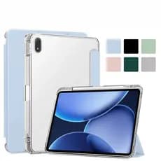 Capa Transparente Para OPPO Pad Mini 8.8 2026 SE 11 Neo 11.4 Com Três Dobras PU Leaher Suporte Traseiro Macio Tablet Slo