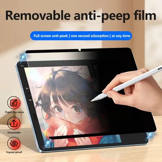 Filme De Privacidade Anti-Espião Removível Para Huawei MatePad Pro Max PaperMatte 13.2 13.2 2026 12 X Air 12 12.2 13.2 1