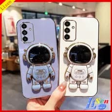 Capinha Samsung A05S/S24 Plus/A24 5G/A14 A54 A34/A04S/A13 5G Caixa De Telefone De Suporte Para Astronauta YHYB