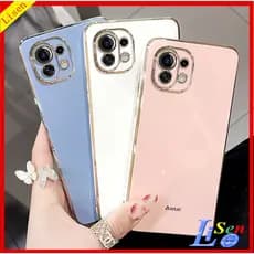 Capinha Mi 11 lite/11T Pro/10T Pro/XiaoMi 12T Pro /13/12 Borda Reta 90 ° Estojo De Proteção Para Câmera De Moda ZBB
