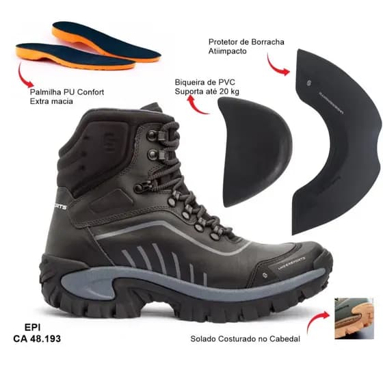 Conquest Undersports Trabalho Trilha Adventure Motoqueiro Lazer Seguerança Certificado Confortavel