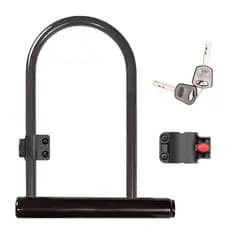 Trava U Lock C/ Suporte Cadeado Segurança Para Bike E-bike Moto