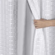 cortina blackout pvc 2,80x1,60 tecido voil xadrez sala quarto janela Diversas Cores