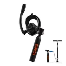 Snorkel Máscara Óculos De Mergulho Com Respirador Cilindro