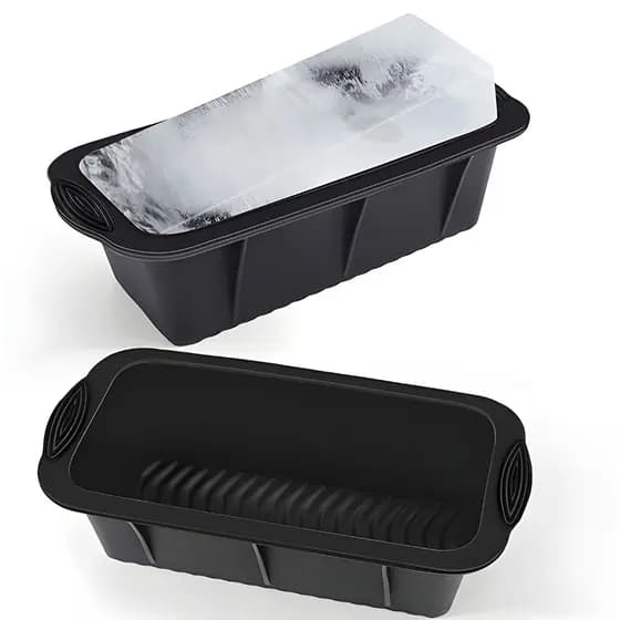 Molde Bloco De Gelo Para Cooler Silicone Resistente Lavável Forma Unidade
