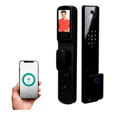Fechadura Reconhecimento Facial Alto Padrão Wifi A prova de água Tuya Smart App Abertura Remota