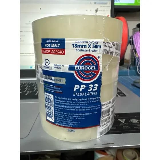 DUREX EUROCEL 18MMx50CM USADO PARA FLEXINHA 6 UNIDADES