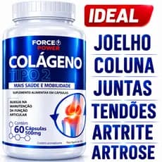 COLÁGENO TIPO 2 ORIGINAL Joelho Ossos Articulação Cartilagem Artrite Artrose - POTE PARA 30 DIAS USO