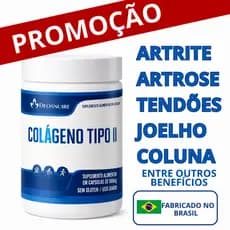 COLÁGENO TIPO 2 ORIGINAL para Articulação Joelho Ossos Cartilagem - POTE PARA 30 DIAS USO