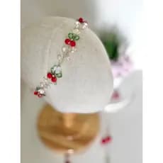 Tiara cereja cerejinha com regulagem