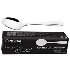 Colheres para Cafe Inox Euro com 12 Pcs Original Line
