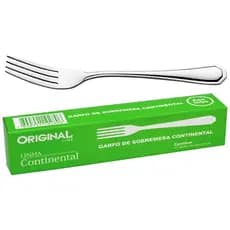 Kit 12 Garfos de Sobremesa Aço Inox Talheres Resistentes Continental Original Line