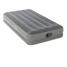 Colchão Inflável SOLTEIRO Intex Dura Beam Fiber Tech Cinza com Bomba USB embutida #64112