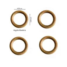 Porta Guardanapos Argola de Madeira - Ideal para Casamento, Mesa Posta e Festas Elegantes