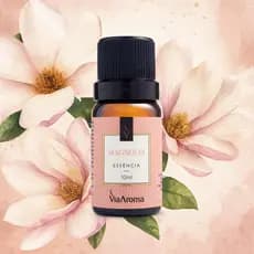 Essência Magnólia Via Aroma 10ml para Aromatizador Elétrico e Aromaterapia