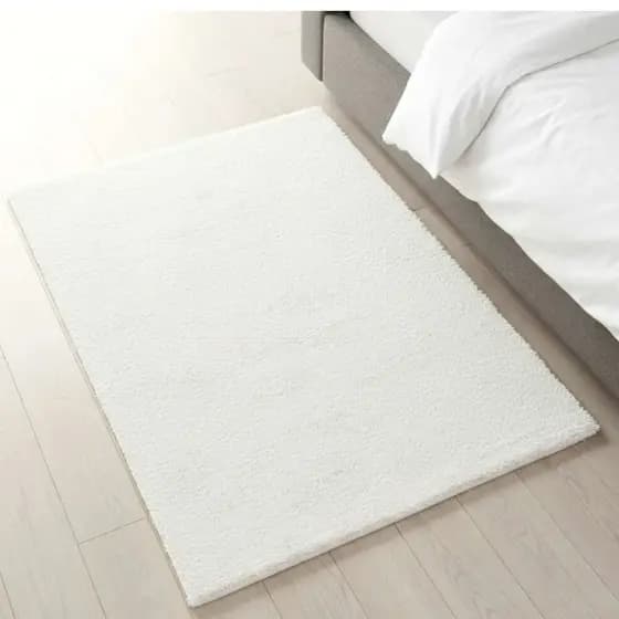 Tapete Felpudo Pluma Pelo Alto Quarto /sala 50x80 Cm