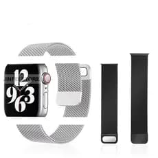 Pulseira Metal Milanês Respirável Smartwatch 20 22 38 40 41 42 44 45 46 49 Mm