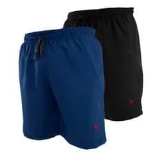 Kit 2 Shorts Tactel Masculino Academia Tactel Adulto Masculina Promoção Fitness Bermuda Elastano Moda Praia com Elastano Masculina