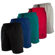 Kit Shorts Tactel Masculino Academia Tactel Adulto Masculina Promoção Fitness Bermuda Elastano Moda Praia com Elastano Masculina
