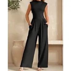 Macacão Feminino Pantalona Regata Elegante Estilo Casual Confortável