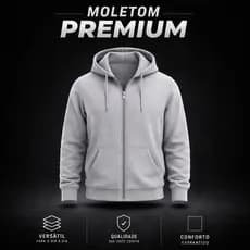 Kit 2 Moletom Masculino Zíper Jaqueta Termica Inverno Bolso e Capuz Confortável Outono Frio