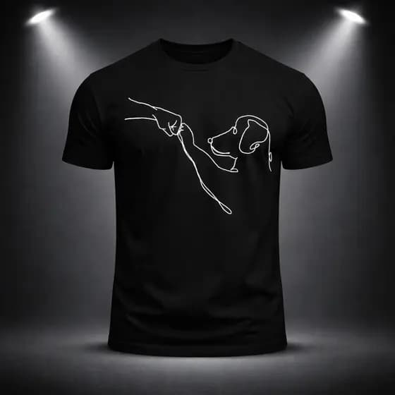 Camiseta Pet Estampa Cachorro Amigo 100% Algodão Unissex Ideal para qualquer dia