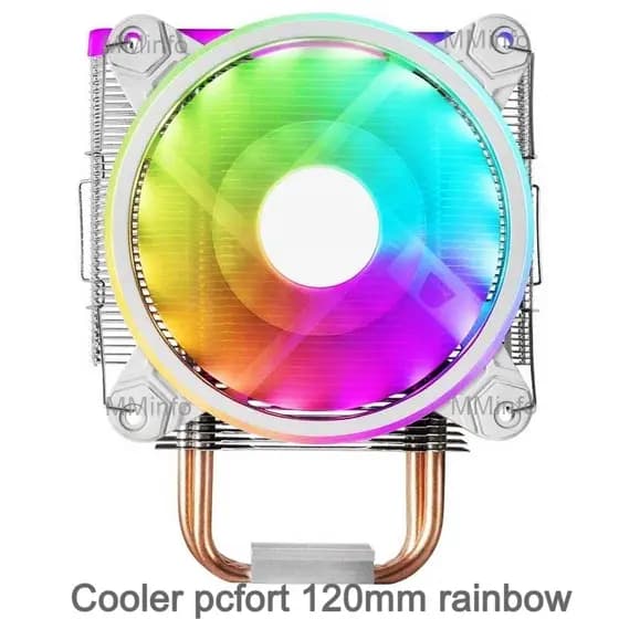 Cooler Intel/amd Led Azul Ryzen  am3 am2 am4 Lga 775/1200/2011/115x I5/ I7/ I3