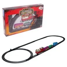 Trem Infantil de Brinquedo Locomotiva Expressa Com Trilhos Art Brink